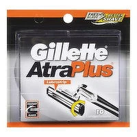 Gillette - AtraPlus Lubrastrip Cartridges, 10 Each