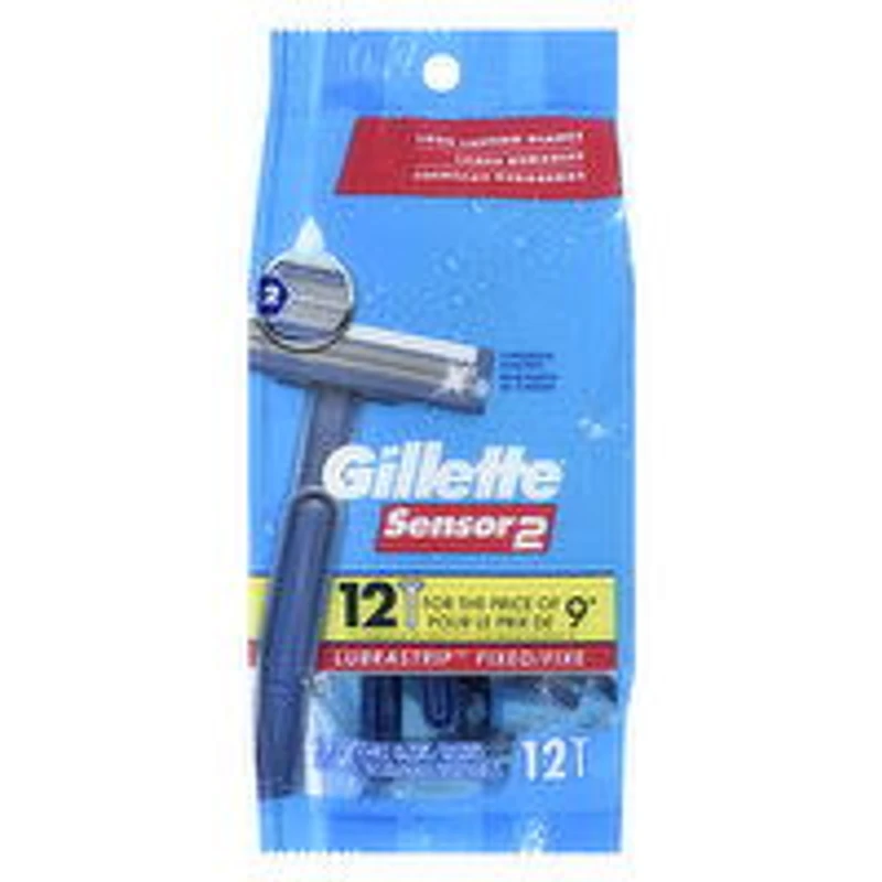Gillette - Sensor2 Disposable Razor, 12 Each