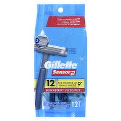 Gillette - Sensor2 Disposable Razor, 12 Each