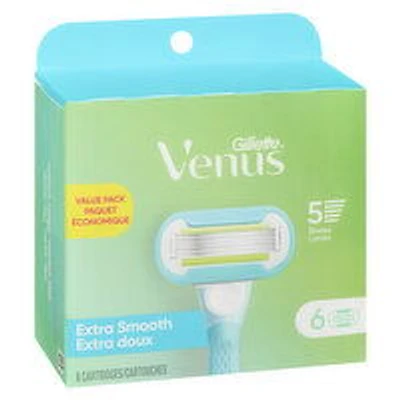 Gillette - Venus Extra Smooth Cartridge, 6 Each