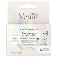 Gillette - Venus Female Intimate Grooming Blades, 4 Each