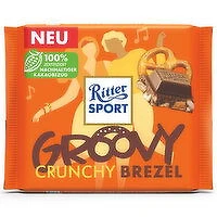 Ritter Sport - Ritter Sport Groovy Crunch Pretzel, 100 Gram