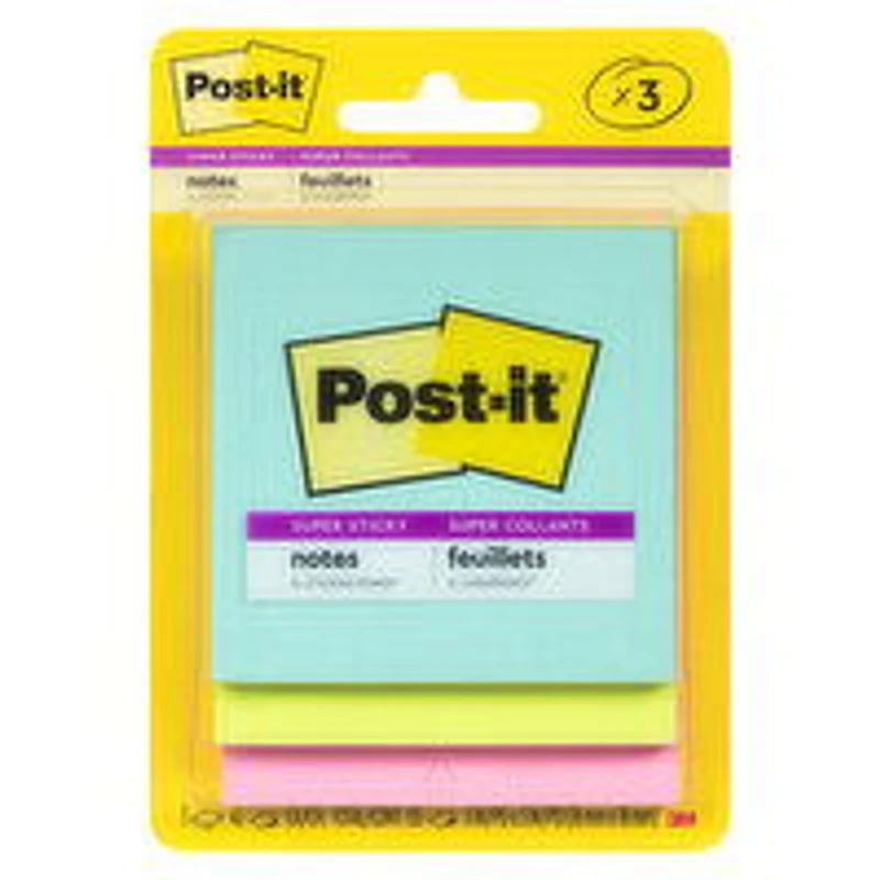 Post-it - Super Sticky Notes Supernova, 3 Each