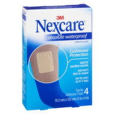 3m - Absolute Waterproof Adhesive Pad, 4 Each