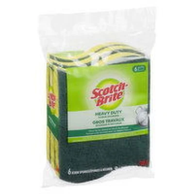 Scotch-Brite - Heavy Duty Scrub Sponge, 6 Each