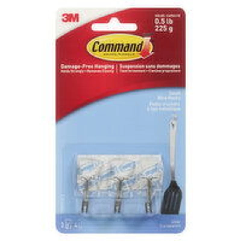 3m - Small Wire Hooks, 3 Each