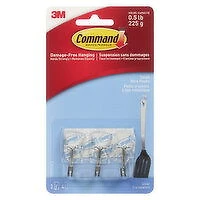 3m - Small Wire Hooks, 3 Each