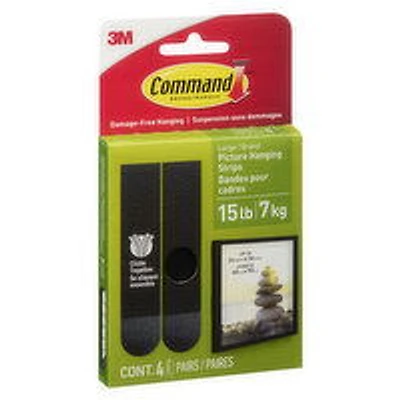 Command - Large Picture Hanging Strips, 12 Each