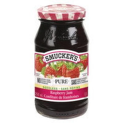 Smucker's - Jam - Pure Raspberry Seedless, 250 Millilitre