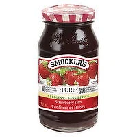 Smucker's - Jam - Pure Strawberry Seedless, 250 Millilitre