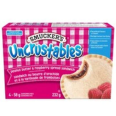 Smuckers - Uncrustable Peanut Butter & Raspberry Spread Sandwich, 232 Gram