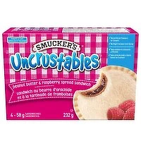 Smuckers - Uncrustable Peanut Butter & Raspberry Spread Sandwich, 232 Gram