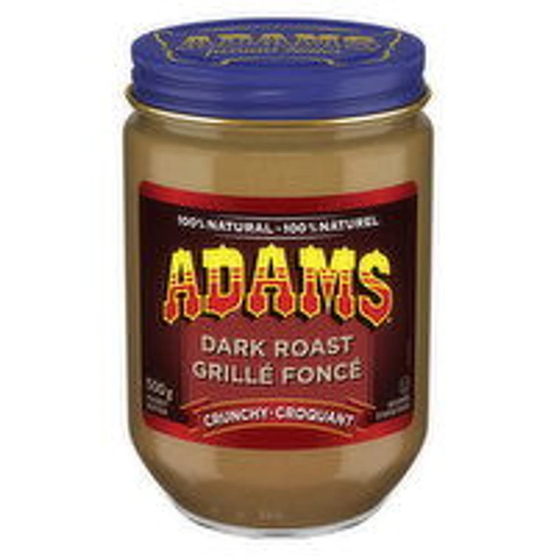Adams - Dark Roast Crunchy Peanut Butter, 500 Gram