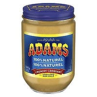 Adams - Adams Peanut Butter Crunchy Unsalted, 500 Gram
