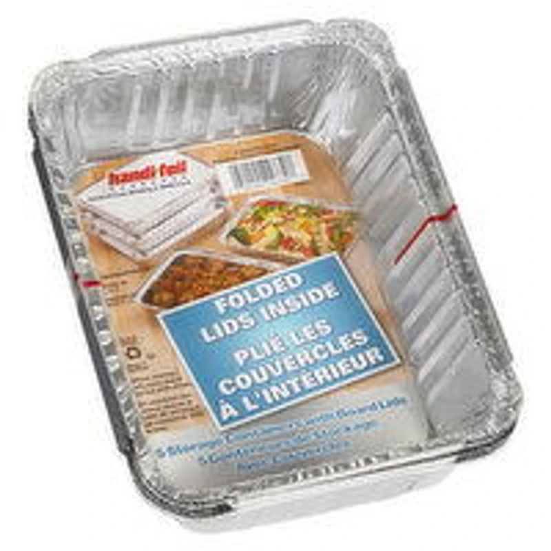 handi-foil - Handi Foil Storage Container Fold Lid, 5 Each