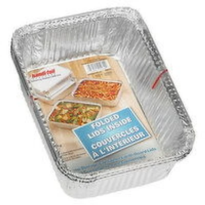 handi-foil - Deep Storage Container With Folded Lids Inside, 3 Each