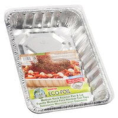 handi-foil - Eco-Foil Medium Rack Roaster Pan & Lid, 1 Each