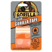 GORILLA - Crystal Clear Tape, 1 Each