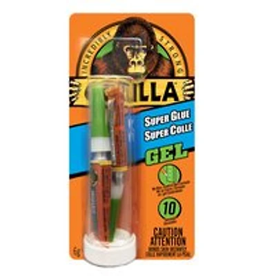 GORILLA - Super Glue Gel Tubes, 2 Each