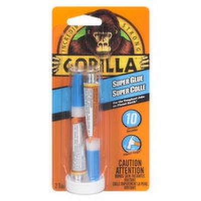 GORILLA - Super Glue - Single Use Tube, 6 Gram