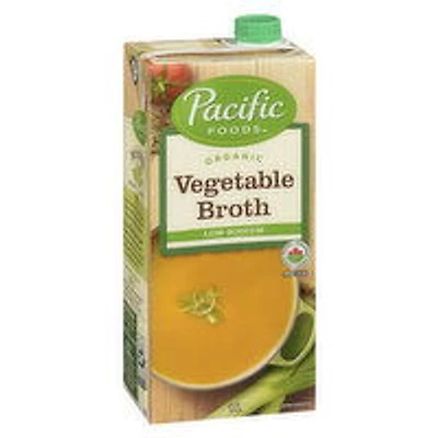 Pacific Foods - Organic Vegetable Broth Low Sodium, 1 Litre
