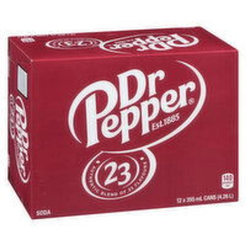 Dr. Pepper - Soda, 355mL Cans, 12 Each