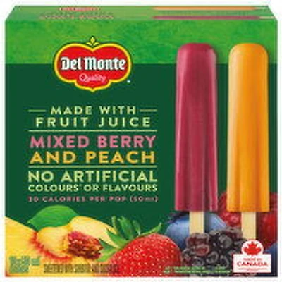 Del Monte - Berry & Peach Bars, 50 Millilitre