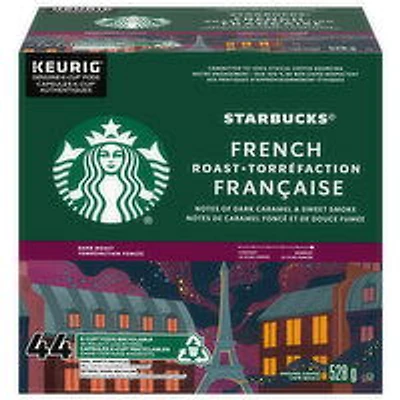 Starbucks - French Roast Coffee K-Cups, Dark Roast, 44 Each