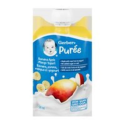 Gerber - Yogurt Puree Banana Apple Mango, 94 Millilitre