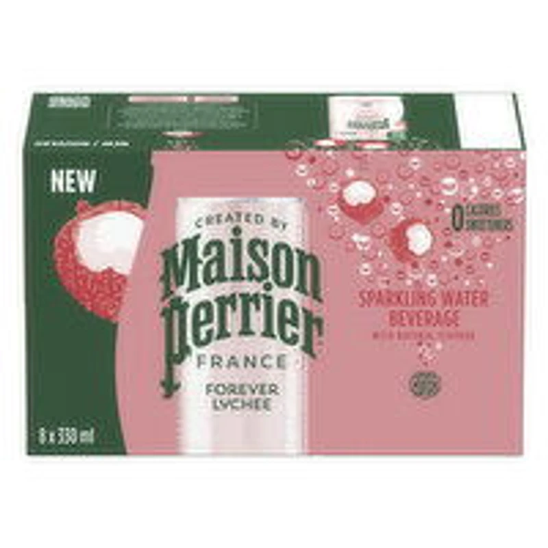 Maison Perrier - Forever Lychee Sparkling Water, 8x330mL, 1 Each