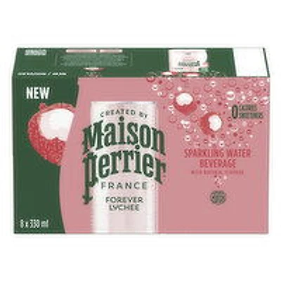 Maison Perrier - Forever Lychee Sparkling Water, 8x330mL, 1 Each