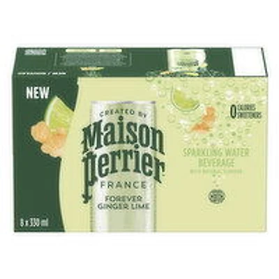 Maison Perrier - Forever Ginger Lime Sparkling Water, 8x330mL, 8 Each
