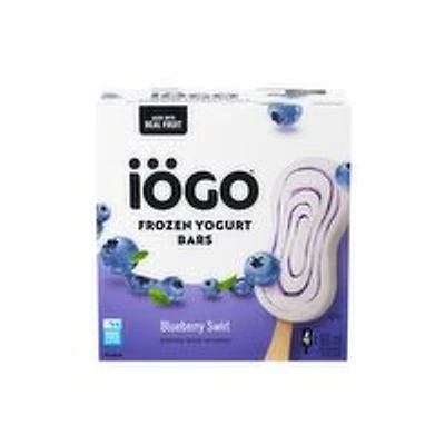 IOGO - Frozen Yogurt Bars, Blueberry Swirl 4 Pack, 320 Millilitre