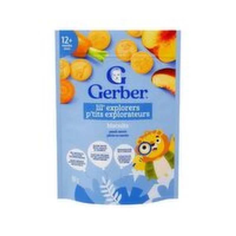 Gerber - Peach Carrot Biscuits, 150 Gram