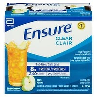 Ensure - Clear Nutritional Supplement, Apple, 6 Each