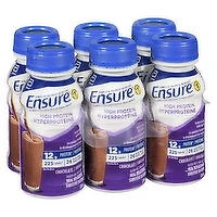 Ensure - High Protein Meal Replacement Chocolate, 6 Each