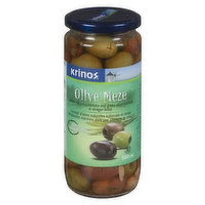 Krinos - Olive Meze Pitted, 500 Millilitre