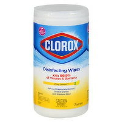 Clorox - Disenfecting Wipes Lemon Scent, 75 Each