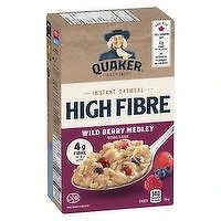 QUAKER - High Fibre Wild Berry Medley Instant Oatmeal, 300 Gram