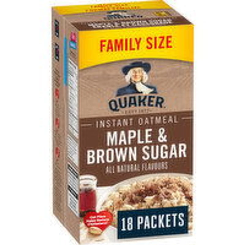 QUAKER - Quaker IQO Maple Brown Sugar, 18 Each
