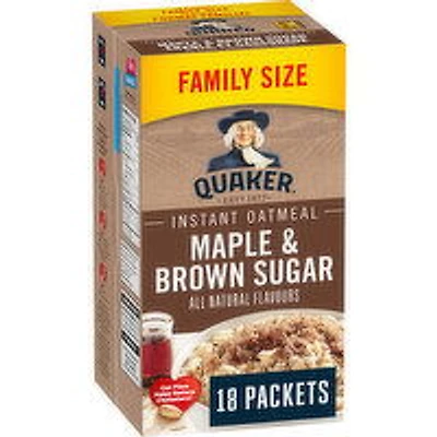 QUAKER - Quaker IQO Maple Brown Sugar, 18 Each