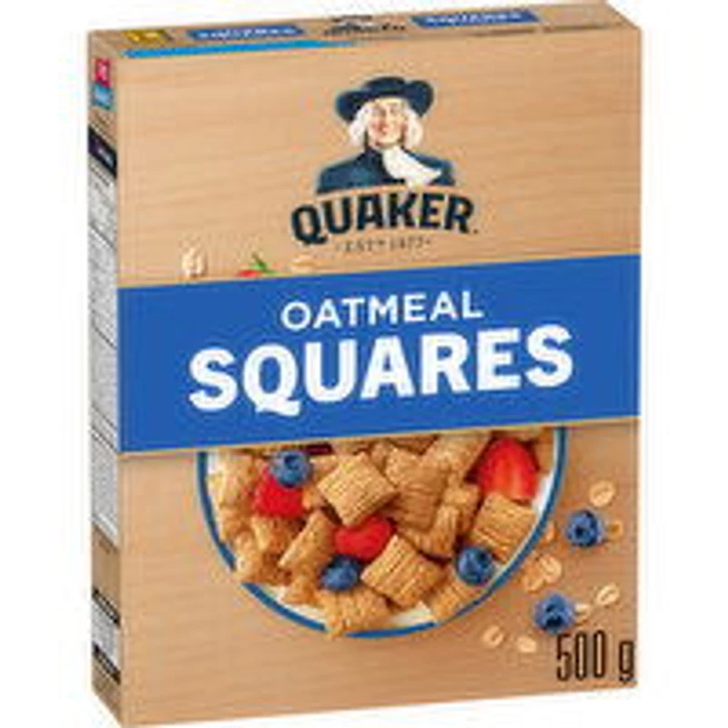 QUAKER - Oatmeal Squares Cereal, 500 Gram