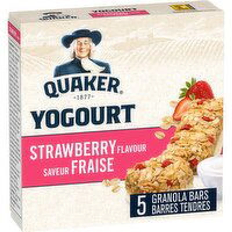 QUAKER - Yogurt Granola Bars - Strawberry, 5 Each
