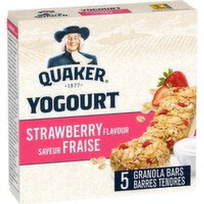 QUAKER - Yogurt Granola Bars - Strawberry, 5 Each