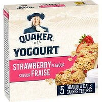 QUAKER - Yogurt Granola Bars - Strawberry, 5 Each