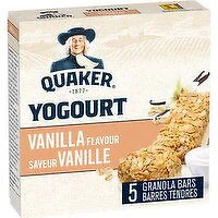QUAKER - Yogurt Granola Bars - Vanilla, 5 Each