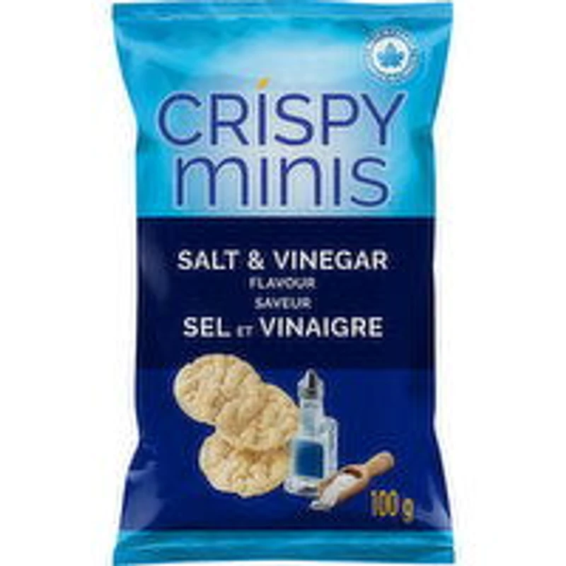 Quaker - Crispy Minis Salt & Vinegar GF, 100 Gram