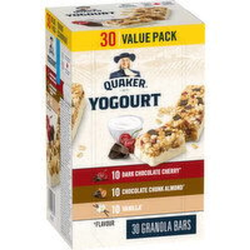 Quaker - Quaker Yogourt Choc Variety Pack, 30 Each