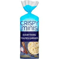 Quaker - Crispy Minis Everything Brown Rice Cakes, 168 Gram