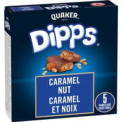 Quaker - Dipps Granola Bars - Caramel Nut, 5 Each